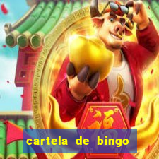 cartela de bingo cha de panela